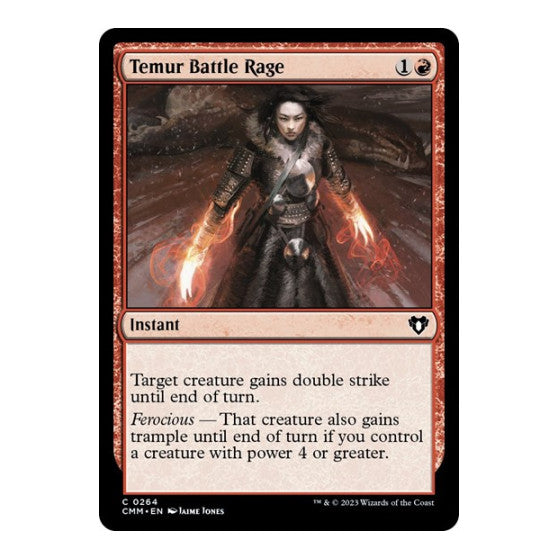 Temur Battle Rage (CMM) #264 Common (Lightly Played) Commander Masters Magic: The Gathering: 2023