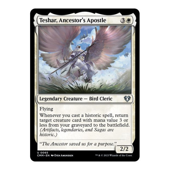 Teshar Ancestors Apostle (CMM) #65 Uncommon (Lightly Played) Commander Masters Magic: The Gathering: 2023