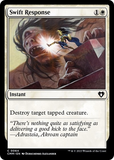 Swift Response (CMM) #64 Common Commander Masters Magic: The Gathering: 2023