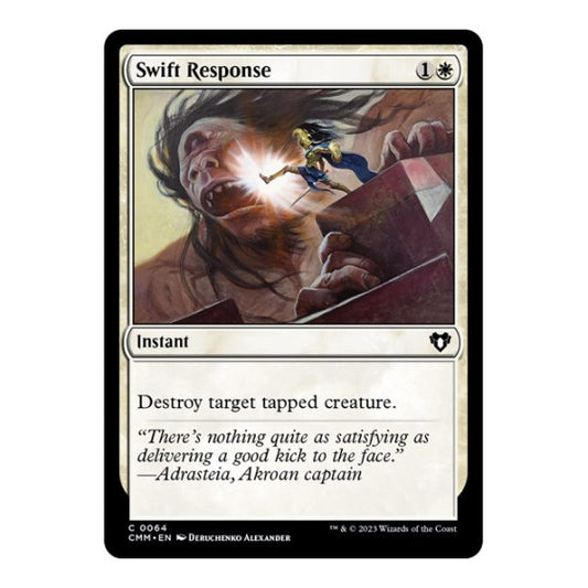 Swift Response (CMM) #64 Common Commander Masters Magic: The Gathering: 2023