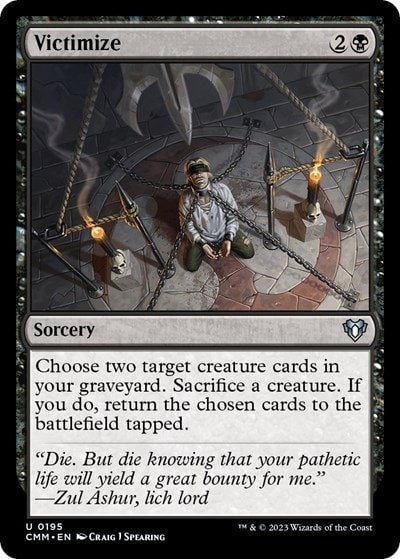 Victimize (CMM) #195 Uncommon Commander Masters Magic: The Gathering: 2023