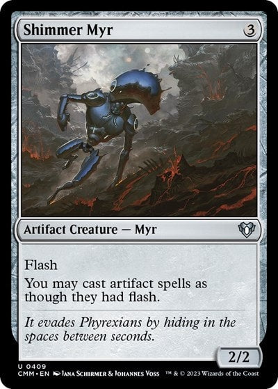 Shimmer Myr (CMM) #409 Uncommon (Lightly Played) Commander Masters Magic: The Gathering: 2023