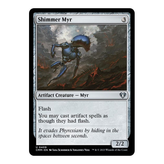 Shimmer Myr (CMM) #409 Uncommon (Lightly Played) Commander Masters Magic: The Gathering: 2023