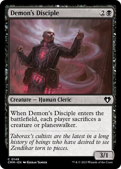 Demons Disciple (CMM) #149 Common (Lightly Played) Commander Masters Magic: The Gathering: 2023