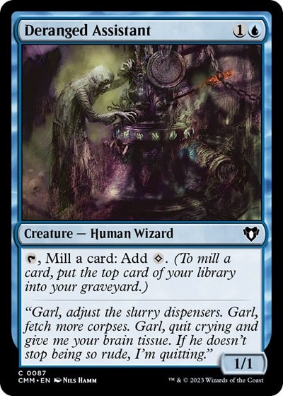 Deranged Assistant (CMM) #87 Common (Lightly Played) Commander Masters Magic: The Gathering: 2023