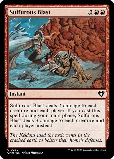Sulfurous Blast (CMM) #262 Common (Lightly Played) Commander Masters Magic: The Gathering: 2023