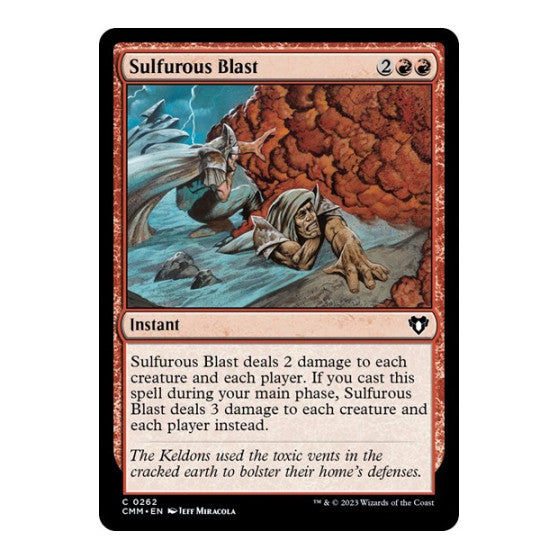 Sulfurous Blast (CMM) #262 Common (Lightly Played) Commander Masters Magic: The Gathering: 2023
