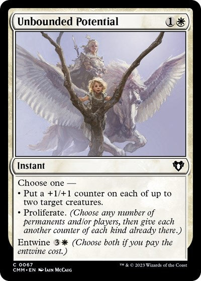 Unbounded Potential (CMM) #67 Common (Lightly Played) Commander Masters Magic: The Gathering: 2023