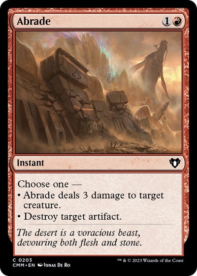 Abrade (CMM) #203 Common (Lightly Played) Commander Masters Magic: The Gathering: 2023