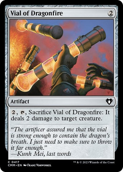 Vial of Dragonfire (CMM) #417 Common (Lightly Played) Commander Masters Magic: The Gathering: 2023