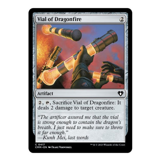 Vial of Dragonfire (CMM) #417 Common (Lightly Played) Commander Masters Magic: The Gathering: 2023