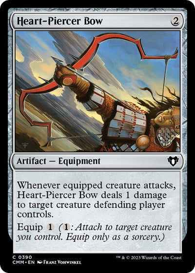 Heart Piercer Bow (CMM) #390 Common (Foil Near Mint) Commander Masters Magic: The Gathering: 2023