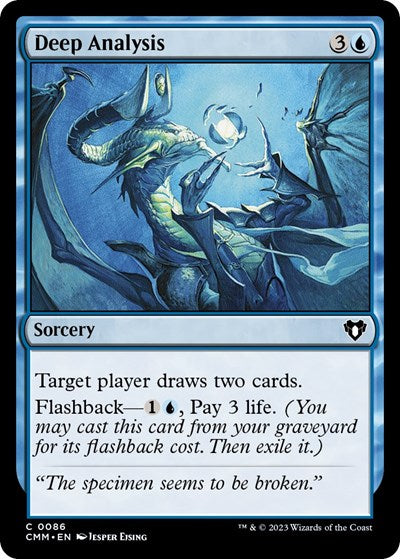 Deep Analysis (CMM) #86 Common (Foil Near Mint) Commander Masters Magic: The Gathering: 2023