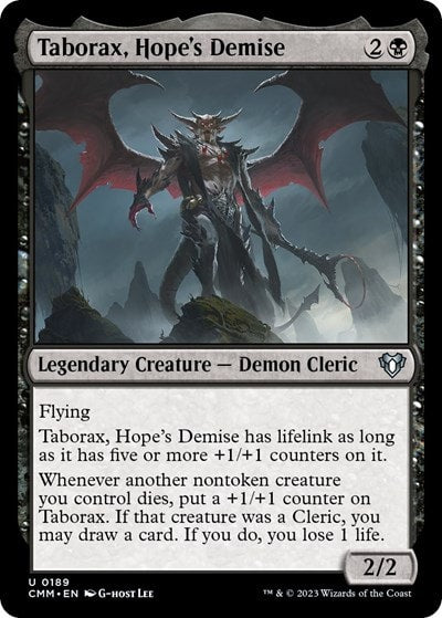 Taborax Hopes Demise (CMM) #189 Uncommon (Lightly Played) Commander Masters Magic: The Gathering: 2023