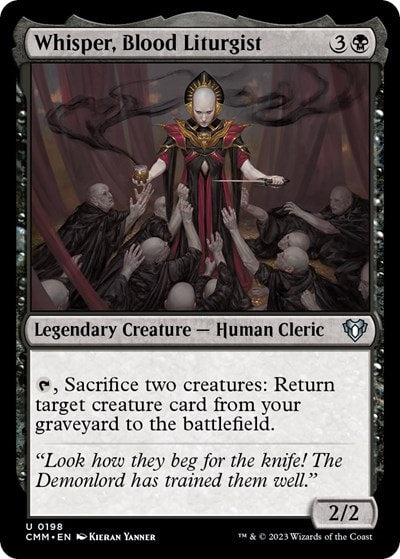 Whisper Blood Liturgist (CMM) #198 Uncommon (Lightly Played) Commander Masters Magic: The Gathering: 2023