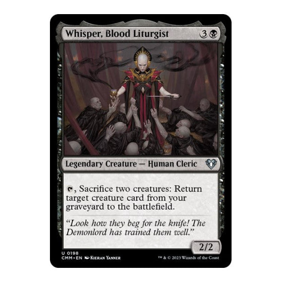 Whisper, Blood Liturgist (CMM) #198 Uncommon (Lightly Played) Commander Masters Magic: The Gathering: 2023