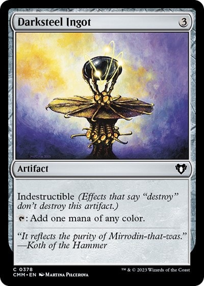 Darksteel Ingot (CMM) #378 Common (Lightly Played) Commander Masters Magic: The Gathering: 2023