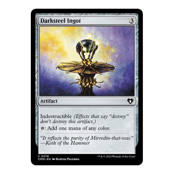 Darksteel Ingot (CMM) #378 Common (Lightly Played) Commander Masters Magic: The Gathering: 2023
