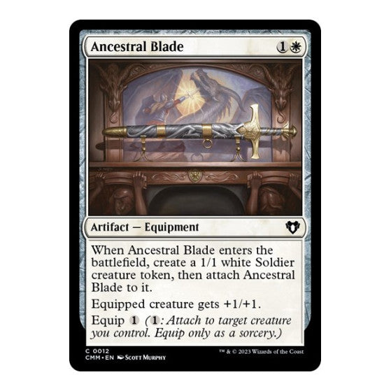 Ancestral Blade (CMM) #12 Common Commander Masters Magic: The Gathering: 2023