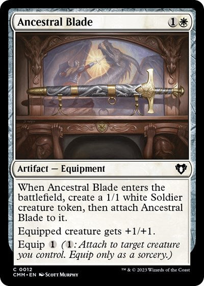 Ancestral Blade (CMM) #12 Common (Lightly Played) Commander Masters Magic: The Gathering: 2023