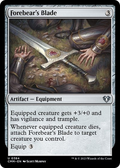 Forebears Blade (CMM) #384 Uncommon (Lightly Played) Commander Masters Magic: The Gathering: 2023