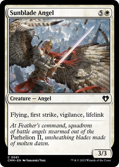 Sunblade Angel (CMM) #61 Common (Lightly Played) Commander Masters Magic: The Gathering: 2023