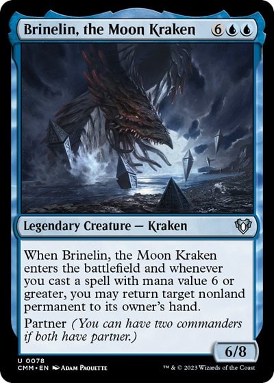 Brinelin the Moon Kraken (CMM) #78 Uncommon (Lightly Played) Commander Masters Magic: The Gathering: 2023