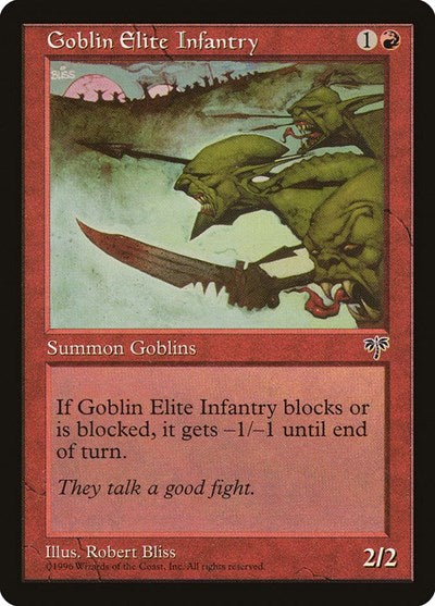 Goblin Elite Infantry (MIR) #177 Common Mirage Magic: 1996