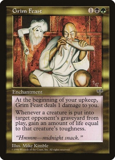 Grim Feast (MIR) #265 Rare (Near Mint) Mirage Magic: The Gathering: 1996