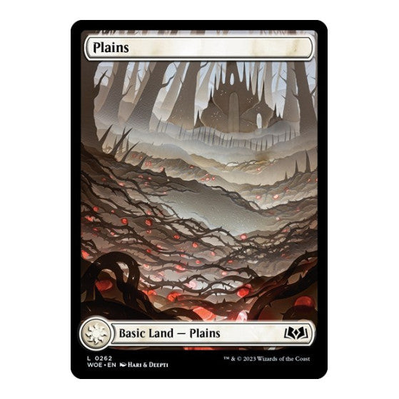 Plains (0262) (WOE) #262 Land (Lightly Played) Wilds of Eldraine Magic: The Gathering: 2023