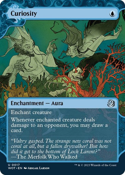 Curiosity (WOT) #17 Uncommon (Lightly Played) Wilds of Eldraine: Enchanting Tales Magic: 2023