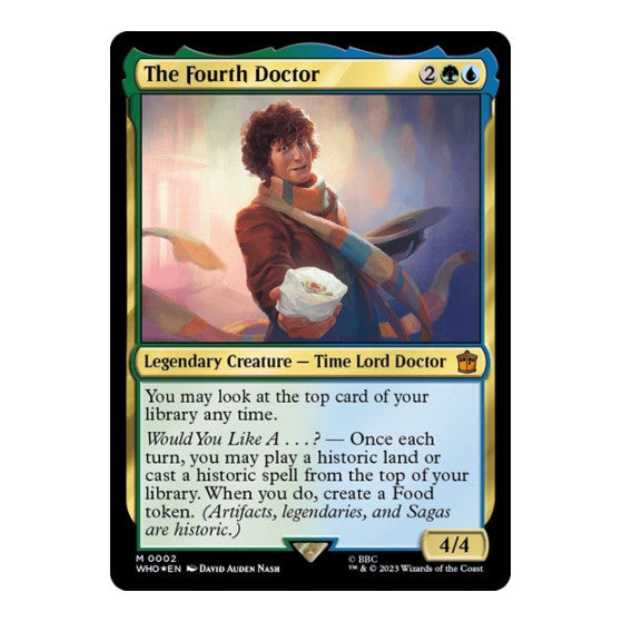 The Fourth Doctor (WHO) #2 Mythic Rare (Foil Lightly Played) Universes Beyond: Doctor Who Magic: The Gathering: 2023
