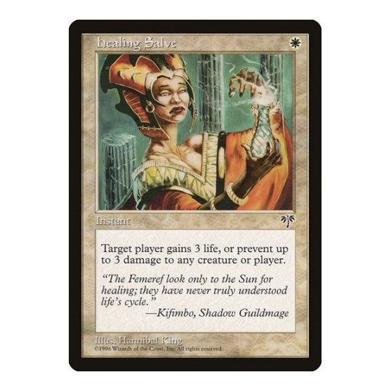 Healing Salve (MIR) #20 Common (Moderately Played) Mirage Magic: The Gathering: 1996