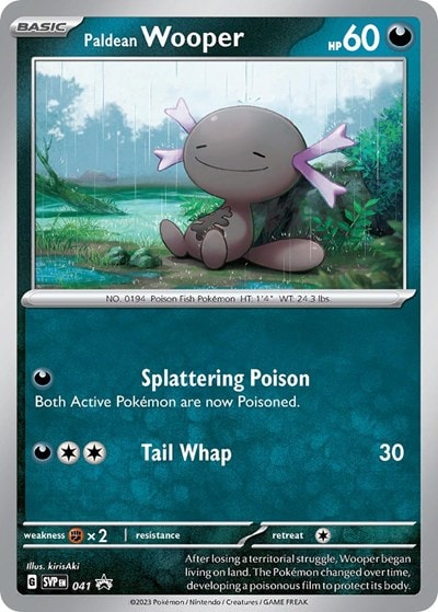 Paldean Wooper - 041 (SVP) #041 Promo (Holofoil Damaged) SV: Scarlet & Violet Promo Cards Pokemon: 2023