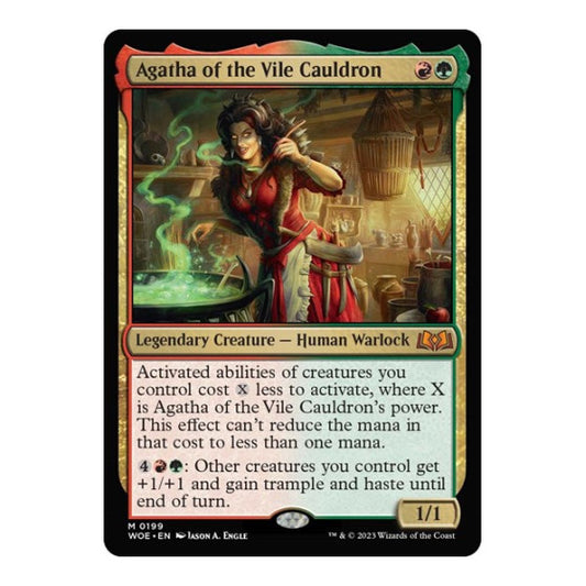 Agatha of the Vile Cauldron (WOE) #199 Mythic Rare Wilds of Eldraine Magic: The Gathering: 2023