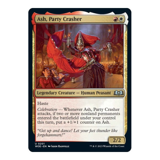 Ash, Party Crasher (WOE) #201 Uncommon (Lightly Played) Wilds of Eldraine Magic: The Gathering: 2023