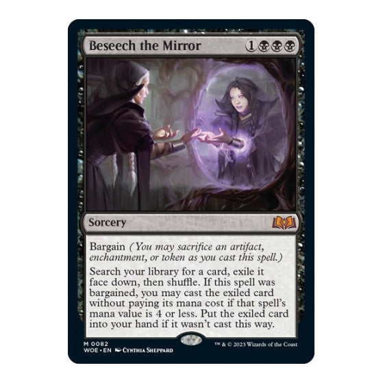 Beseech the Mirror (WOE) #82 Mythic Rare (Near Mint) Wilds of Eldraine Magic: The Gathering: 2023
