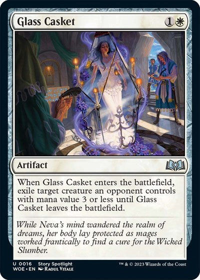 Glass Casket (WOE) #16 Uncommon (Lightly Played) Wilds of Eldraine Magic: The Gathering: 2023