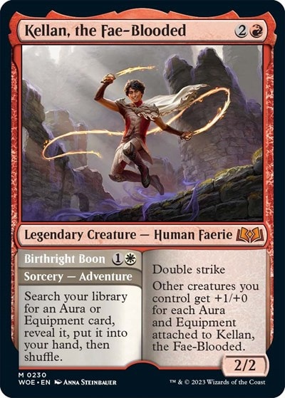 Kellan the Fae Blooded (WOE) #230 Mythic Rare (Near Mint) Wilds of Eldraine Magic: The Gathering: 2023