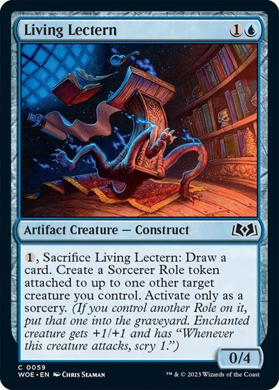 Living Lectern (WOE) #59 Common (Lightly Played) Wilds of Eldraine Magic: The Gathering: 2023