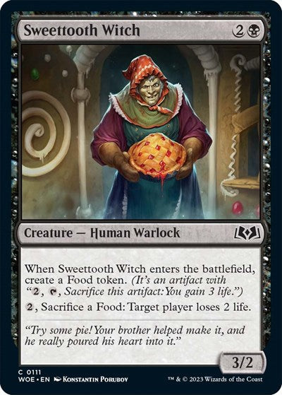Sweettooth Witch (WOE) #111 Common (Lightly Played) Wilds of Eldraine Magic: The Gathering: 2023