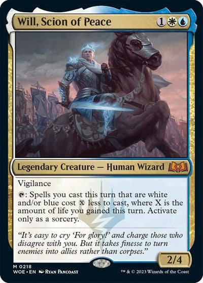 Will Scion of Peace (WOE) #218 Mythic Rare (Near Mint) Wilds of Eldraine Magic: The Gathering: 2023
