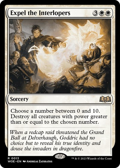 Expel the Interlopers (WOE) #13 Rare Wilds of Eldraine Magic: The Gathering: 2023