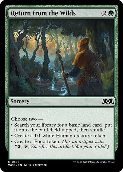 Return from the Wilds (WOE) #181 Common (Lightly Played) Wilds of Eldraine Magic: 2023