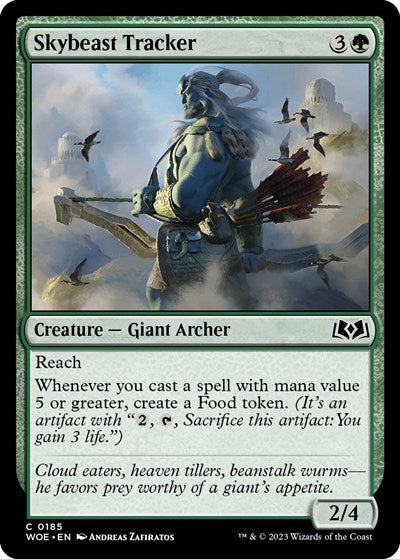 Skybeast Tracker (WOE) #185 Common (Lightly Played) Wilds of Eldraine Magic: The Gathering: 2023