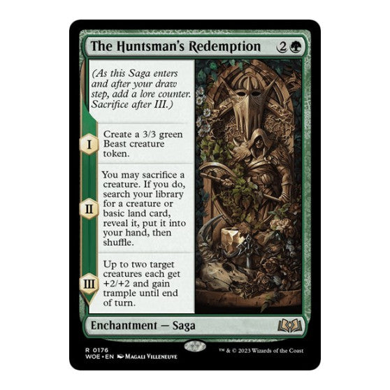 The Huntsman's Redemption (WOE) #176 Rare (Lightly Played) Wilds of Eldraine Magic: The Gathering: 2023