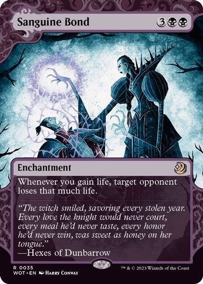Sanguine Bond (WOT) #35 Rare (Lightly Played) Wilds of Eldraine: Enchanting Tales Magic: The Gathering: 2023