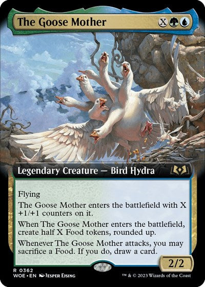 The Goose Mother Extended Art (WOE) #362 Rare (Near Mint) Wilds of Eldraine Magic: The Gathering: 2023