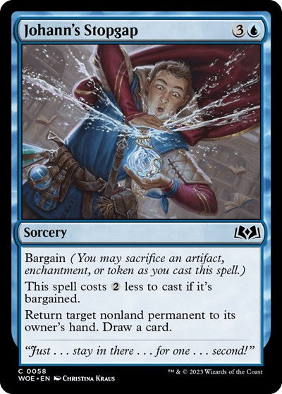 Johanns Stopgap (WOE) #58 Common (Lightly Played) Wilds of Eldraine Magic: The Gathering: 2023