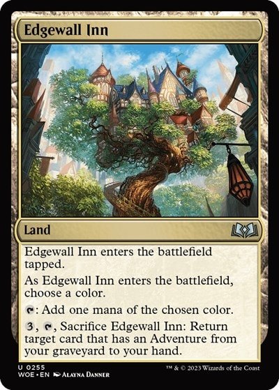 Edgewall Inn (WOE) #255 Uncommon (Lightly Played) Wilds of Eldraine Magic: The Gathering: 2023